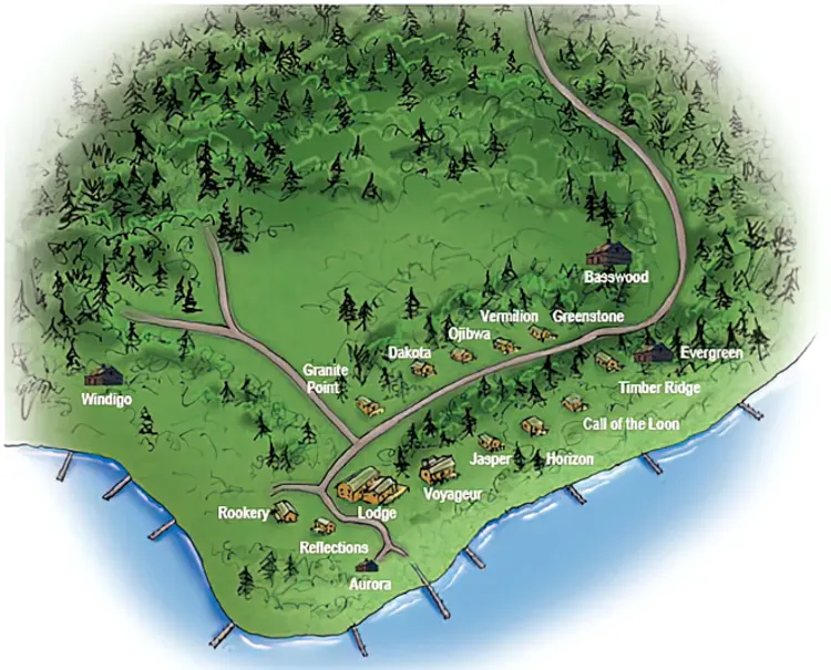Big Lake Wilderness Lodge Map